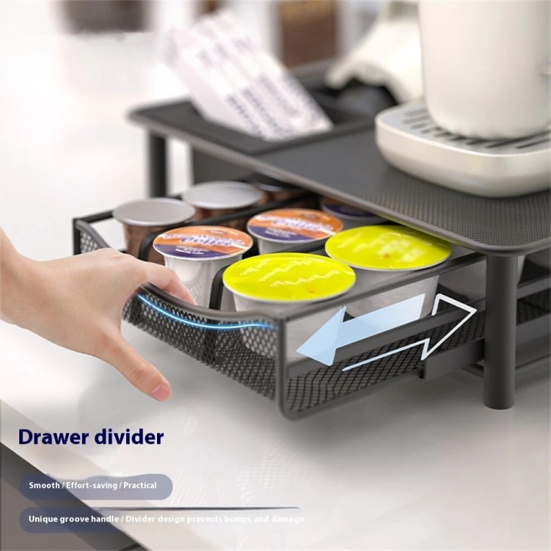 HiBREW kahvikapseleiden laatikkojärjestäjä 20 kapselia yhteensopiva NS DG K-Cup H1B H2B malleille