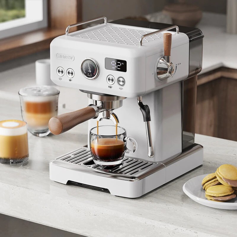 HiBREW H10 Plus ja G7 kotibaristapaketti espressokoneella 20 baarin PID-säädöllä
