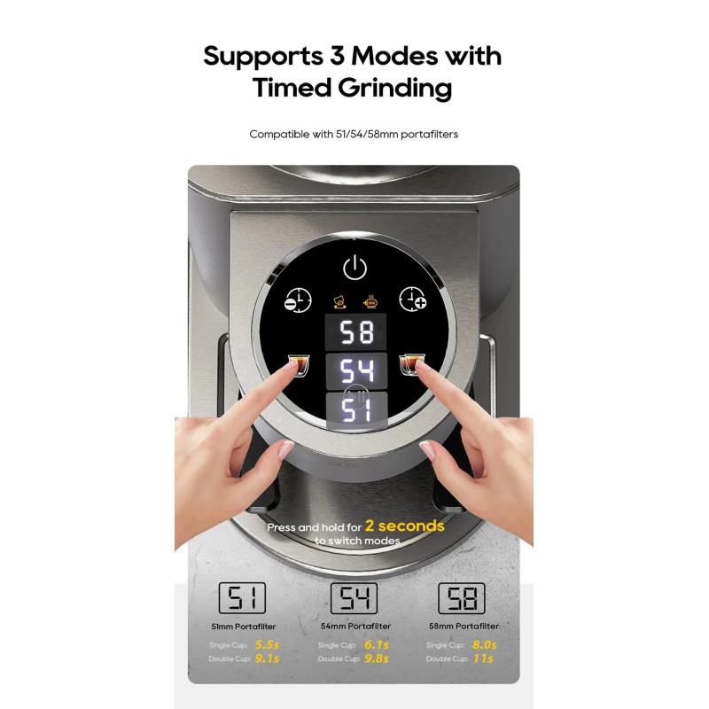 HiBREW H10 Plus ja G7 kotibaristapaketti espressokoneella 20 baarin PID-säädöllä