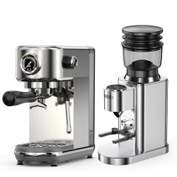 HiBREW H10B ja G7 yhdistelmäkahvinkeitin kahvimylly 20 baarin paine säädettävä lämpötila 48 jauhatusastetta