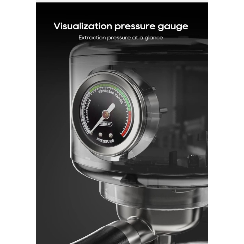 HiBREW H10B ja G7 yhdistelmäkahvinkeitin kahvimylly 20 baarin paine säädettävä lämpötila 48 jauhatusastetta