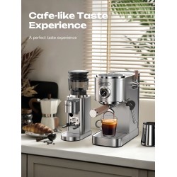 HiBREW H13 kaksoiskattila espressokone ja G7 kahvimylly PID-säädöllä 20 baarin paine 48 jauhatusastetta ruostumatonta terästä