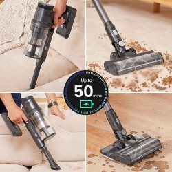 Proscenic P11 moppaus johdoton sauvaimuri 35 kPa imuteho 0,65 l pölysäiliö jopa 50 minuuttia