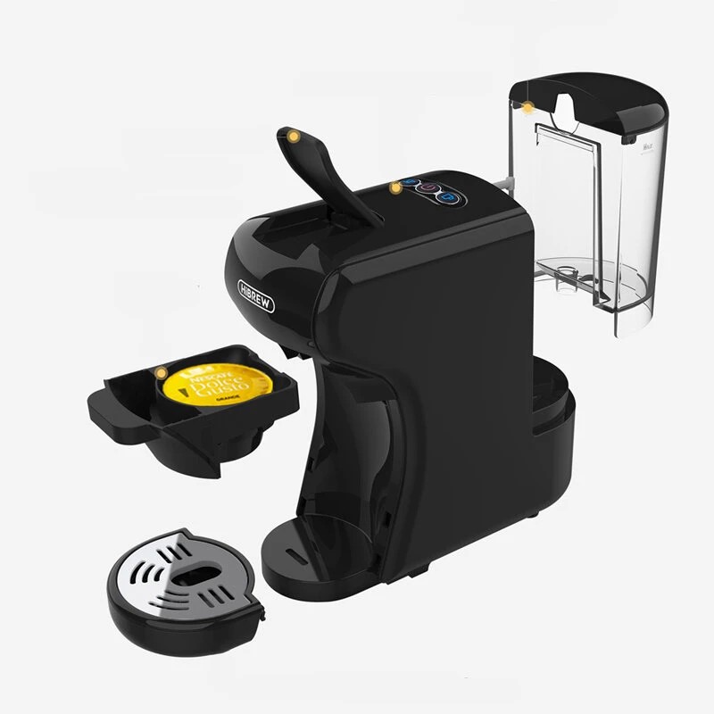 HiBREW H1A kolmitoiminen espresso-kahvinkeitin yhteensopiva NS- ja DG-kapseleiden sekä jauhetun kahvin kanssa nopea lämmitys