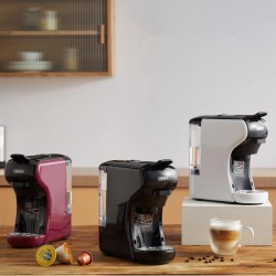 HiBREW H1A kolmitoiminen espresso-kahvinkeitin yhteensopiva NS- ja DG-kapseleiden sekä jauhetun kahvin kanssa nopea lämmitys