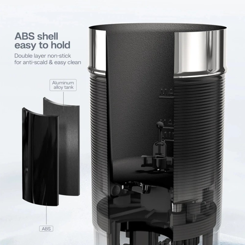 HiBREW M1A 450W maidonvaahdotin automaattinen kuuma ja kylmä lämmittäjä tarttumaton