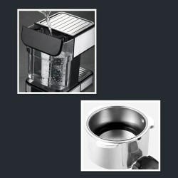 HiBREW H5 1050W kahvinkeitin 20 baarin paine puoliautomaattinen cappuccino espresso 1,5l lämpötilanäyttö