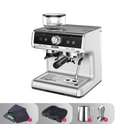 HiBREW H7 puoliautomaattinen espressokone 1450W 19 baarin kartiomylly 30 säätötasoa älylämpötilansäätö