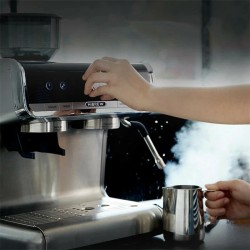 HiBREW H7 puoliautomaattinen espressokone 1450W 19 baarin kartiomylly 30 säätötasoa älylämpötilansäätö
