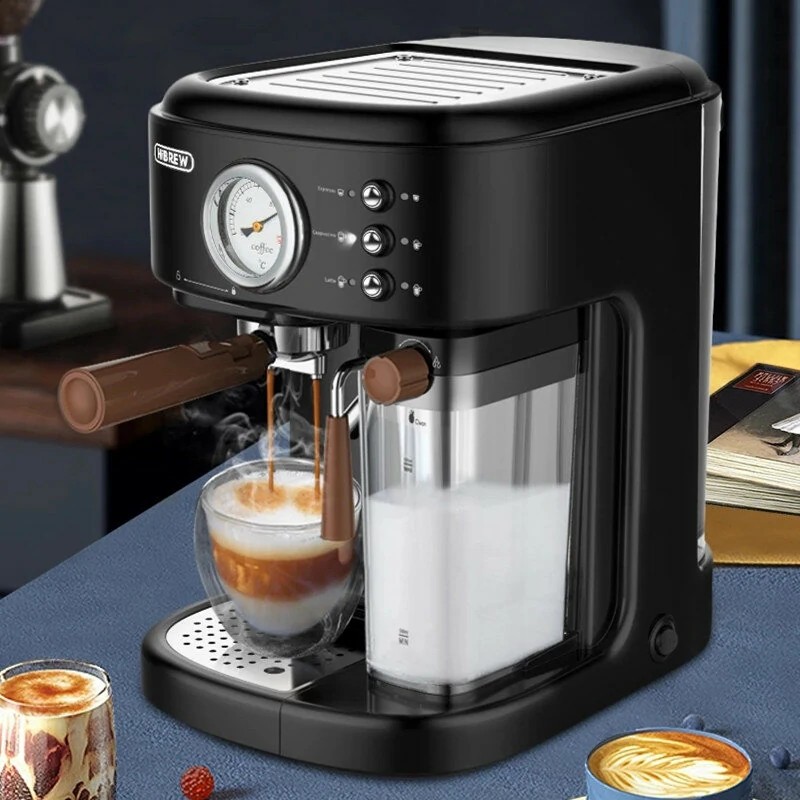 HiBREW H8A täysautomaattinen kolmitoiminen kahvikone 19 baarin korkeapaineella espresso, cappuccino ja latte