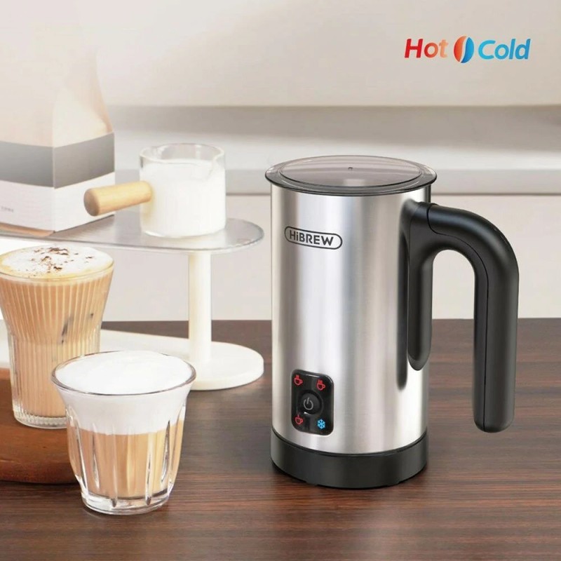 HiBREW M3A neljätoiminen täysin automaattinen maidonvaahdotin 130 ml vaahdotuskapasiteetti 300 ml lämmityskapasiteetti
