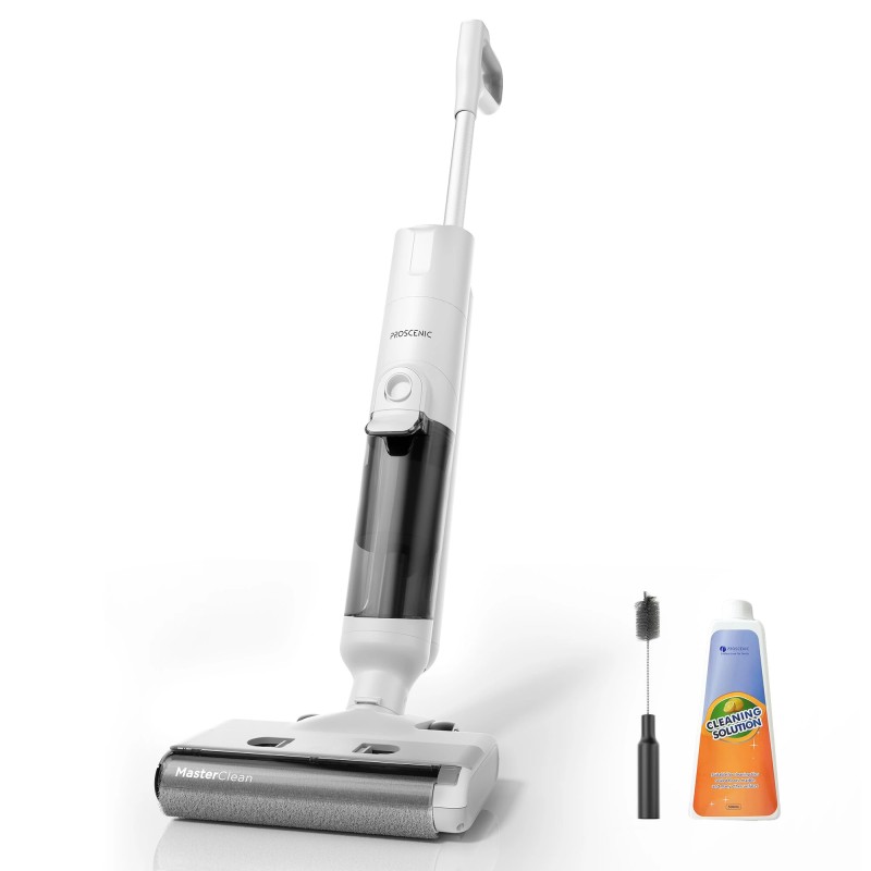 Proscenic F10 Pro langaton kolmitoiminen märkäkuivaimuri imuroi pyyhkii pesee itsepuhtautuva kaksisäiliöinen reunapuhdistus