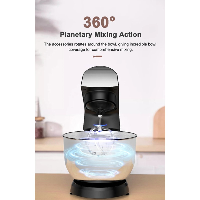 SVEWT SM-1540 1500W yleiskone 5,5l SUS304 ruostumaton kulho kymmenen nopeutta