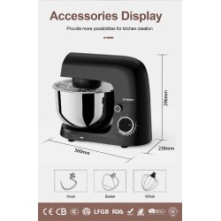 SVEWT SM-1540 1500W yleiskone 5,5l SUS304 ruostumaton kulho kymmenen nopeutta