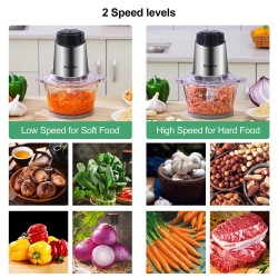 BioloMix 1,8-litrainen lasikulho monitoimikone kaksi nopeutta lihamylly vauvanruoan vihannekset