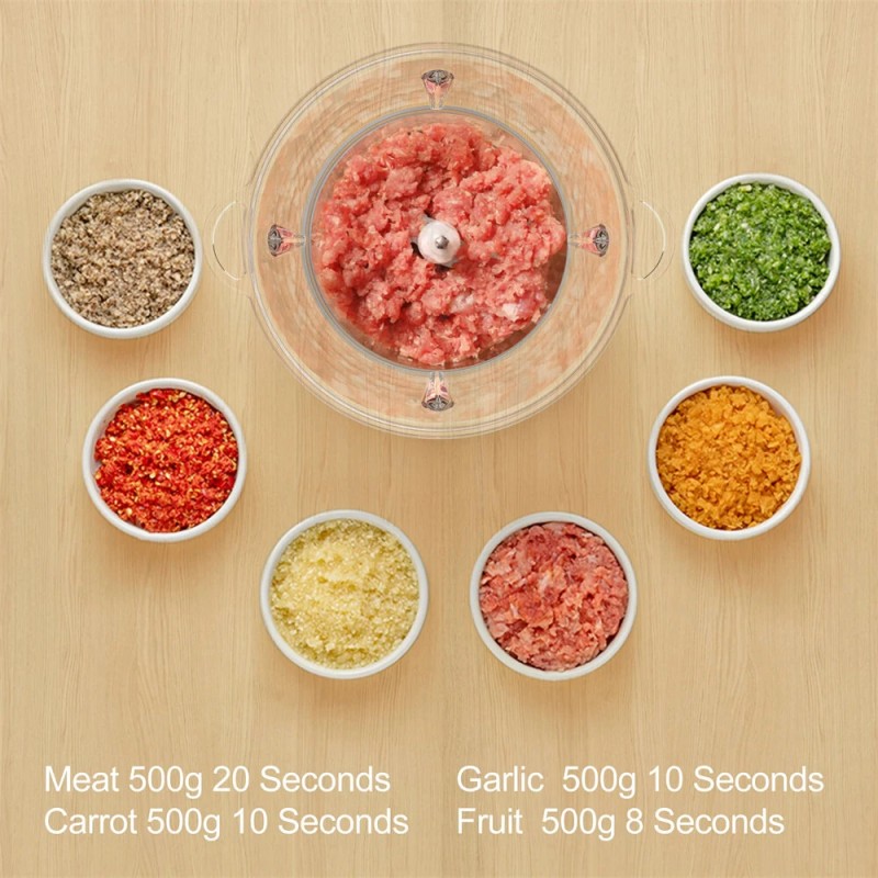 BioloMix 1,8-litrainen lasikulho monitoimikone kaksi nopeutta lihamylly vauvanruoan vihannekset