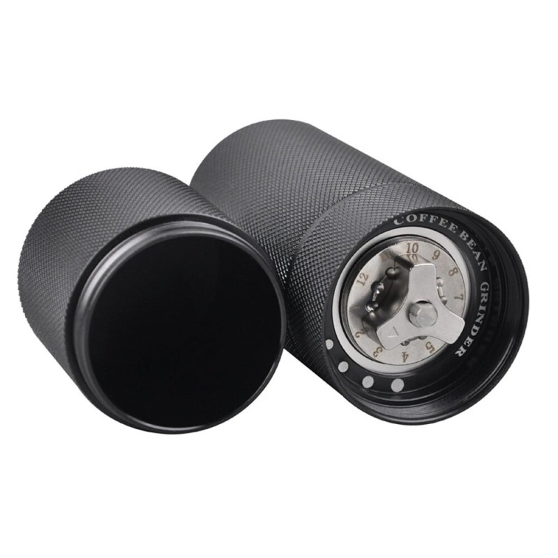 JUSTBUY käsikäyttöinen kahvimylly 38 mm kartioterillä ruostumattomasta teräksestä matkalle ja kotiin