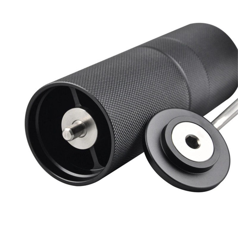 JUSTBUY käsikäyttöinen kahvimylly 38 mm kartioterillä ruostumattomasta teräksestä matkalle ja kotiin