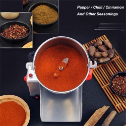 JUSTBUY 800 g nopea sähköinen maustemylly 3000W yrtti- ja viljamylly ruostumaton teräs