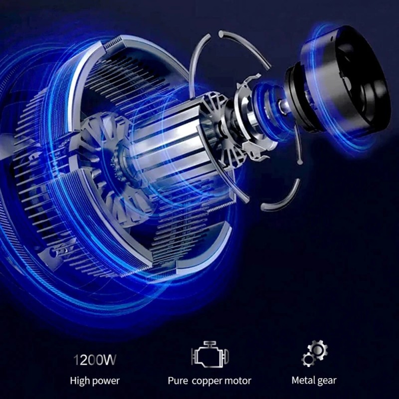 BioloMix 1200-wattinen 5-toiminen sauvasekoitin monitoimisilppuri 800 ml ja 600 ml smoothiekuppi