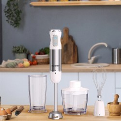 BioloMix 1000W monitoiminen sauvasekoitin silppuri vispilä 600ml smoothiemuki