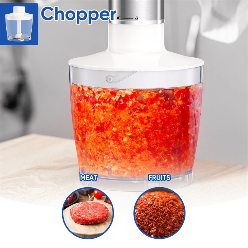 BioloMix 1000W monitoiminen sauvasekoitin silppuri vispilä 600ml smoothiemuki