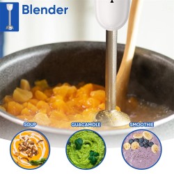 BioloMix 1000W monitoiminen sauvasekoitin silppuri vispilä 600ml smoothiemuki