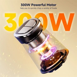 BioloMix mini sähköinen ruoan silppuri kolmesataa wattia teho kaksi kulhoa lihajauhin