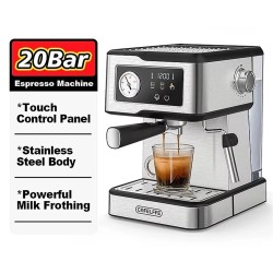 CAFELFFE MK-901 espressokone 20 baarin kosketuspaneeli maidonvaahdotin säädettävä lämpötila kompakti
