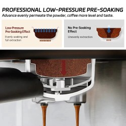 CAFELFFE MK-901 espressokone 20 baarin kosketuspaneeli maidonvaahdotin säädettävä lämpötila kompakti