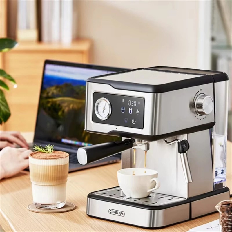 CAFELFFE MK-901 espressokone 20 baarin kosketuspaneeli maidonvaahdotin säädettävä lämpötila kompakti