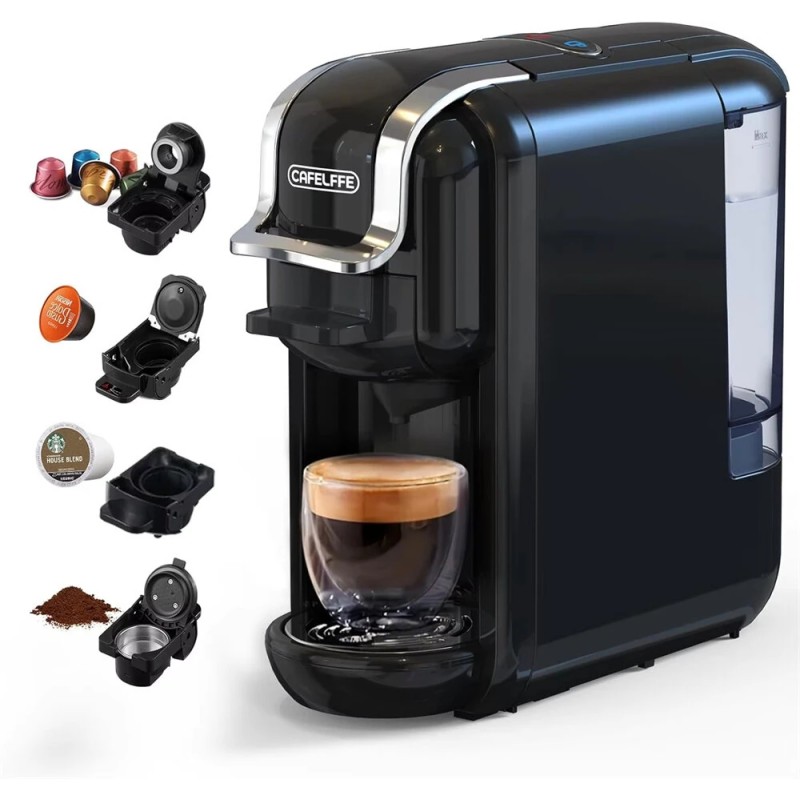 CAFELFFE MK 603 nelitoiminen kapseli ja jauhekahvinkeitin 19 baarin paine 600 ml