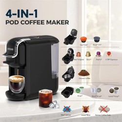 CAFELFFE MK-603 nelitoiminen kapseli ja jauhekahvinkeitin 19-baarin paine 600 ml