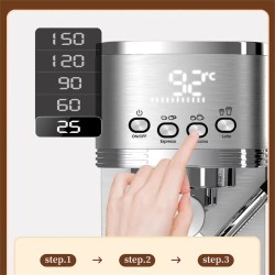 CAFELFFE MK-801 20 baarin espressokone integroidulla maidonvaahdottimella yhden kosketuksen säädettävällä lämpötilalla