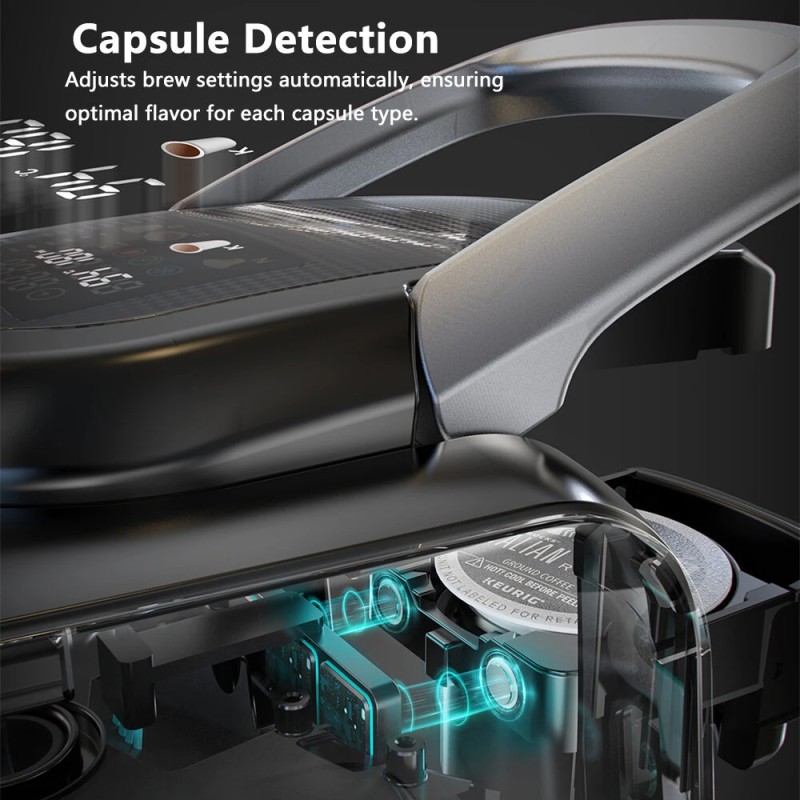 HiBREW H6 nelitoiminen kapselikahvinkeitin 20 barin älykäs kapselitunnistus kuuma/kylmäuutto NS DG K-Cup yhteensopiva