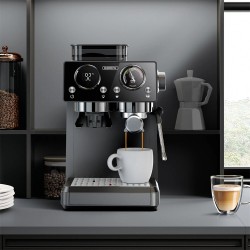 HiBREW H20 espressokone 1350W 20 barin paine sisäänrakennettu mylly maidonvaahdotin PID-lämpötilansäätö