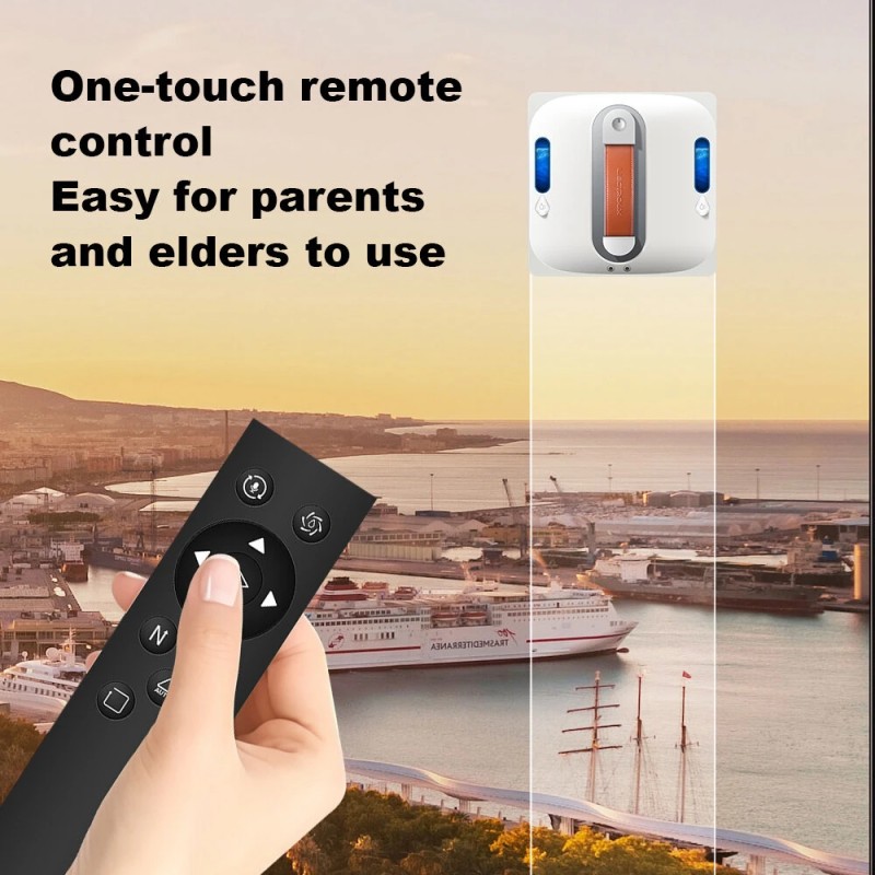 Liectroux S11 ikkunanpesurobotti 4-tieinen vesisuihku, ääniohjeet, älykäs navigointi, kaukosäädin ja sovellusohjaus