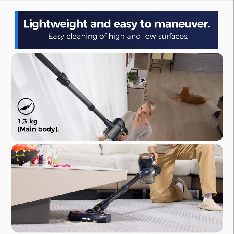 Proscenic P11 Lite johdoton sauvaimuri 40 kPa, LED-näyttö, jopa 35 minuutin akunkesto kevyt