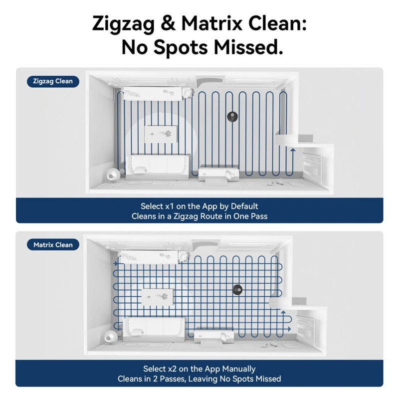 Proscenic Q8 robotti-imuri ja moppaus, 4200 Pa:n imuteho, lidar-navigointi, 200 minuutin käyttöaika