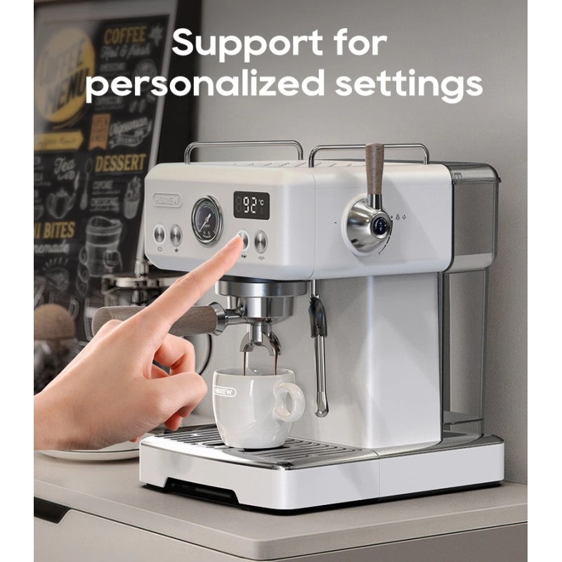 HiBREW H10 Plus puoliautomaattinen espressokeitin 20 bar PID NTC lämpötilasäätö ja säädettävä kuppikoko