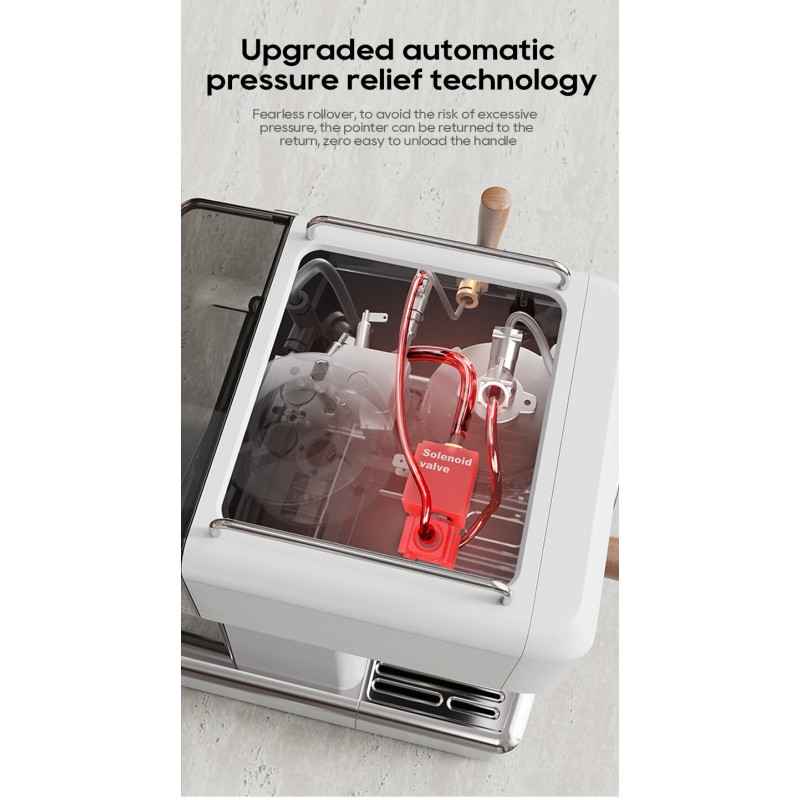 HiBREW H10 Plus puoliautomaattinen espressokeitin 20 bar PID NTC lämpötilasäätö ja säädettävä kuppikoko