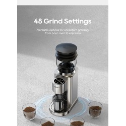 HiBREW G7 automaattinen kahvimylly 48-portainen digitaalinen kosketusnäyttö näkyvä papusäiliö