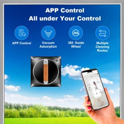 LIECTROUX ikkunanpesurobotti 3000Pa imulla kaksisuuntainen vesisuihku laseranturi sovellusohjaus kaukosäätö