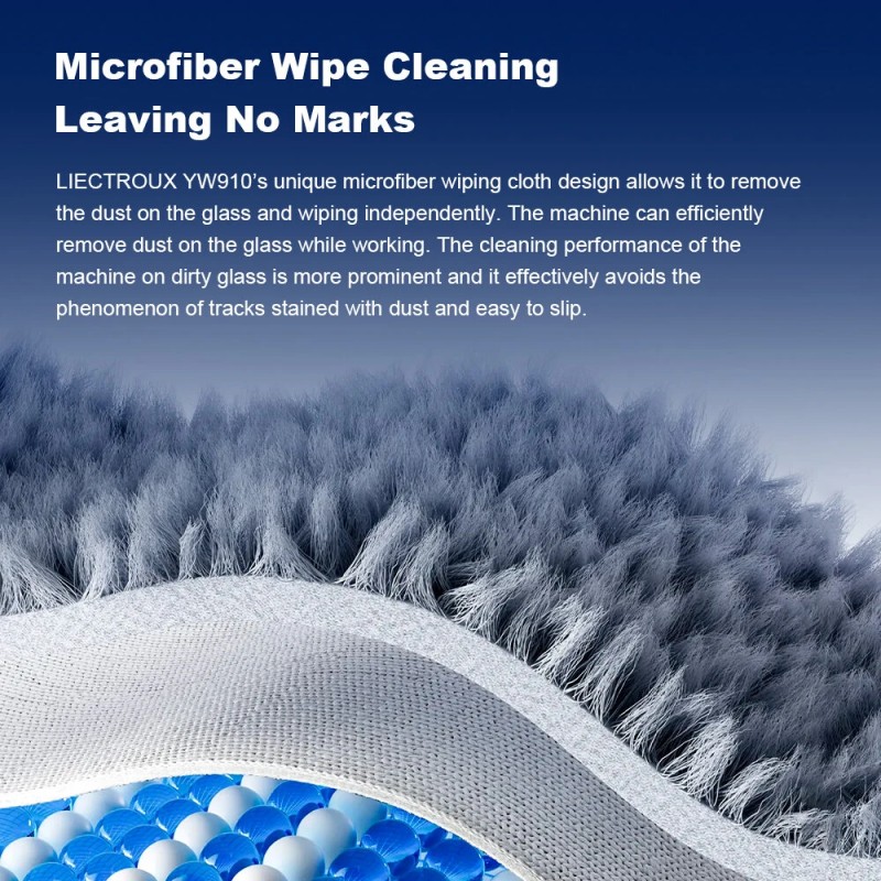 LIECTROUX ikkunanpesurobotti 3000Pa imulla kaksisuuntainen vesisuihku laseranturi sovellusohjaus kaukosäätö