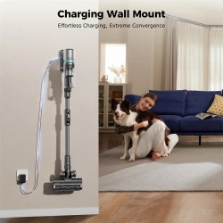 Proscenic P16 langaton varsi-imuri vihreä led 50 kPa 55 minuutin akunkesto 180 asteen taipuva putki