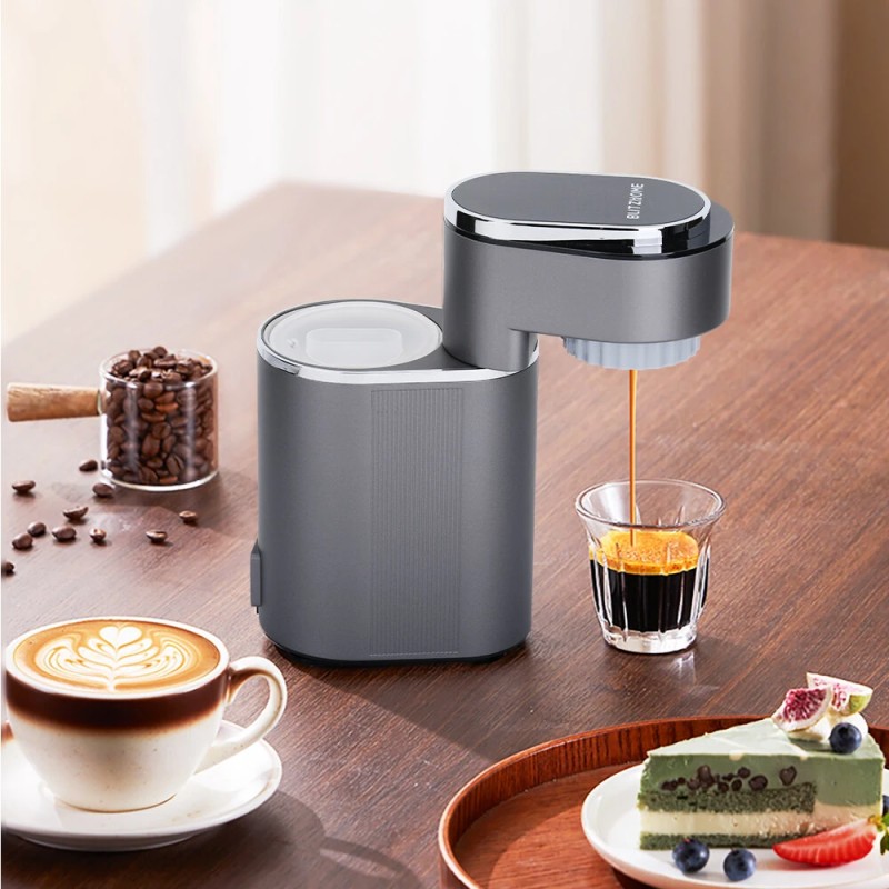 BlitzHome C180 kompakti kannettava espressokone 15 baarin paineella kuuma ja kylmä uuttotila