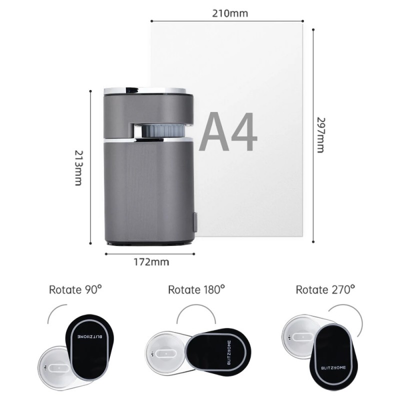 BlitzHome C180 kompakti kannettava espressokone 15 baarin paineella kuuma ja kylmä uuttotila