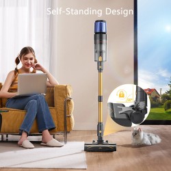 Proscenic P15 langaton sauvaimuri 50 kPa 580W 70 minuutin käyttöaika vihreä tunnistusvalo HEPA-suodatin 6-kerroksinen