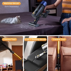 Proscenic P15 langaton sauvaimuri 50 kPa 580W 70 minuutin käyttöaika vihreä tunnistusvalo HEPA-suodatin 6-kerroksinen