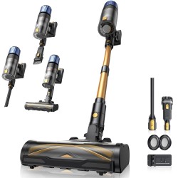 Proscenic P15 langaton sauvaimuri 50 kPa 580W 70 minuutin käyttöaika vihreä tunnistusvalo HEPA-suodatin 6-kerroksinen